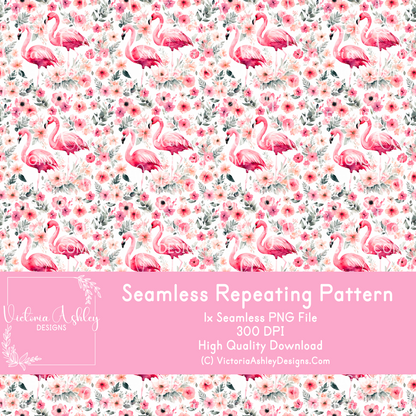 Seamless Repeating Pattern - Flamingo 4