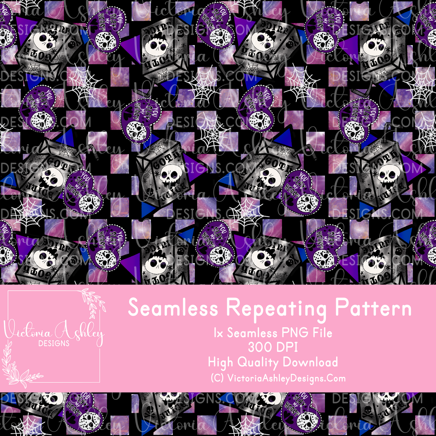 Seamless Repeating Pattern - Gothic Juice