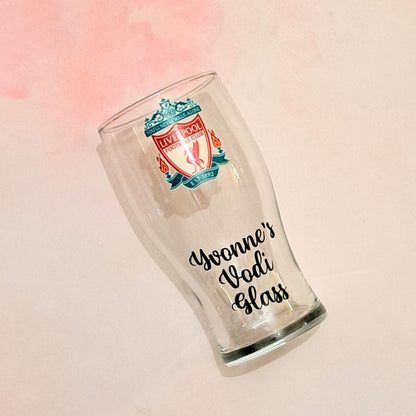 Football Pint Glass