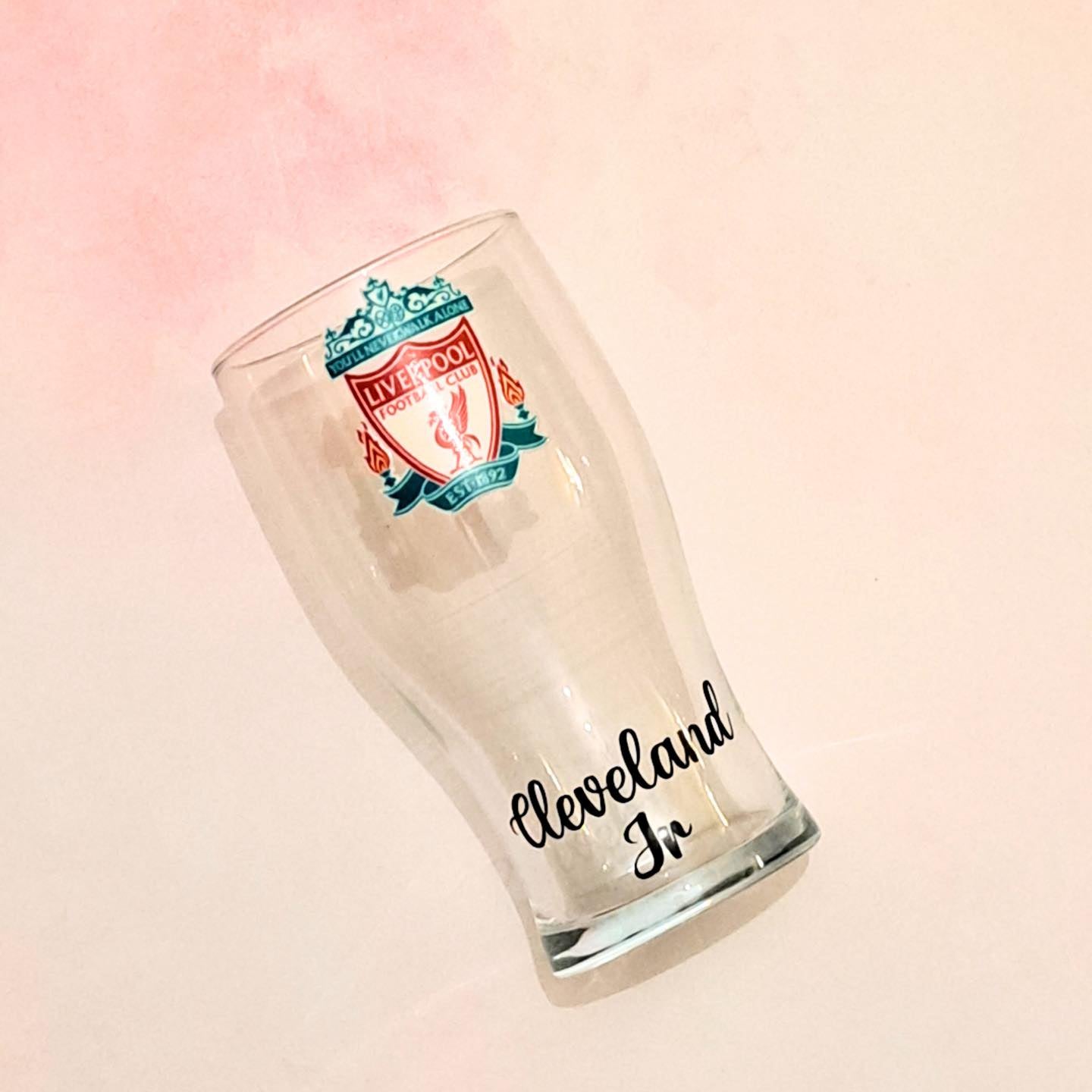 Football Pint Glass