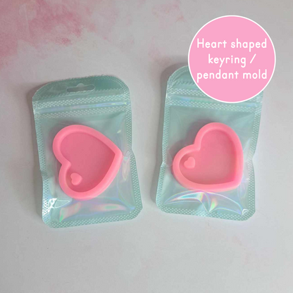 5cm Heart Pendant Silicone Mold