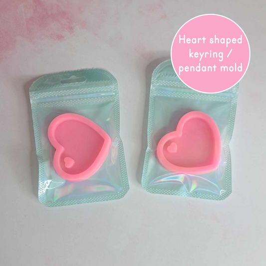 5cm Heart Pendant Silicone Mold