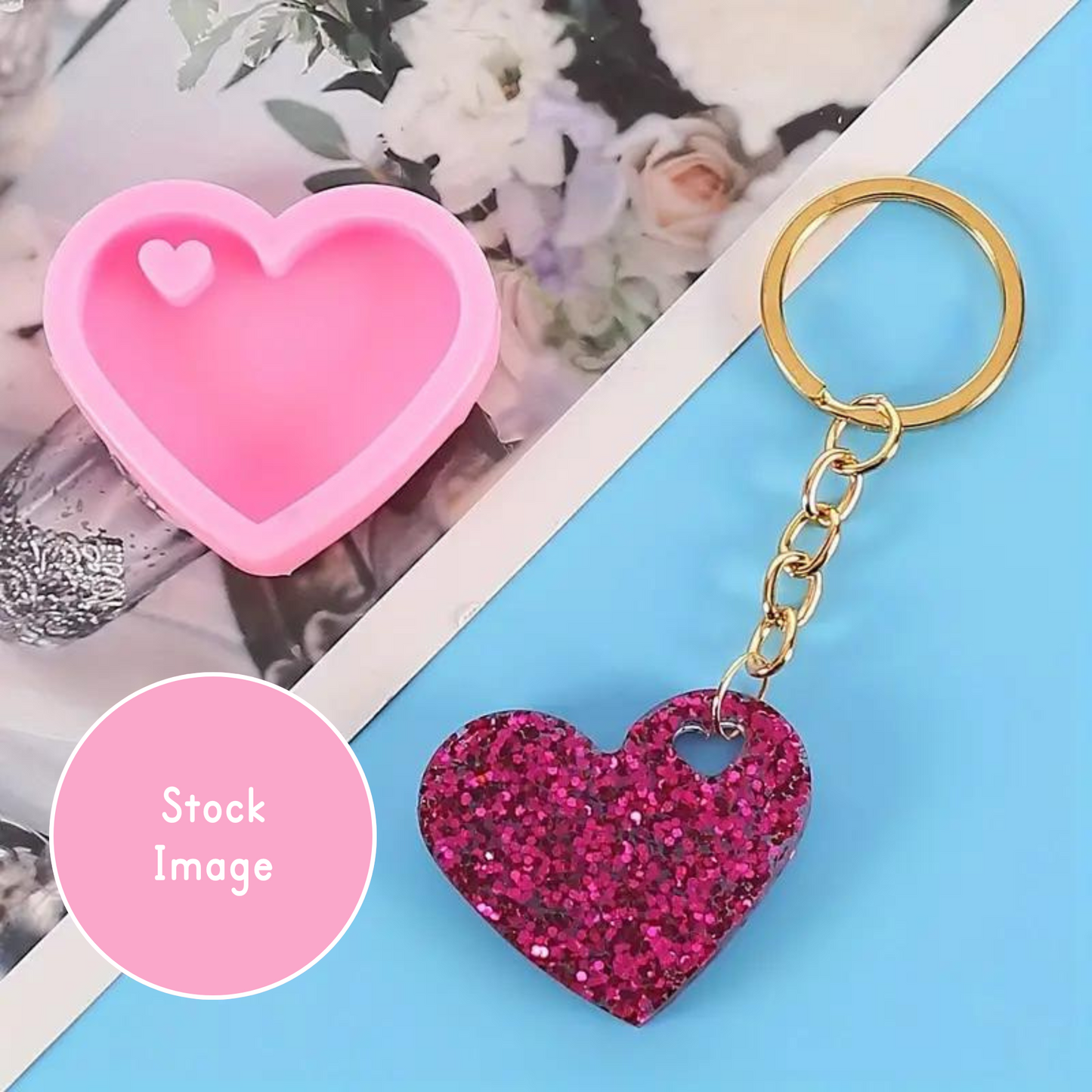 5cm Heart Pendant Silicone Mold