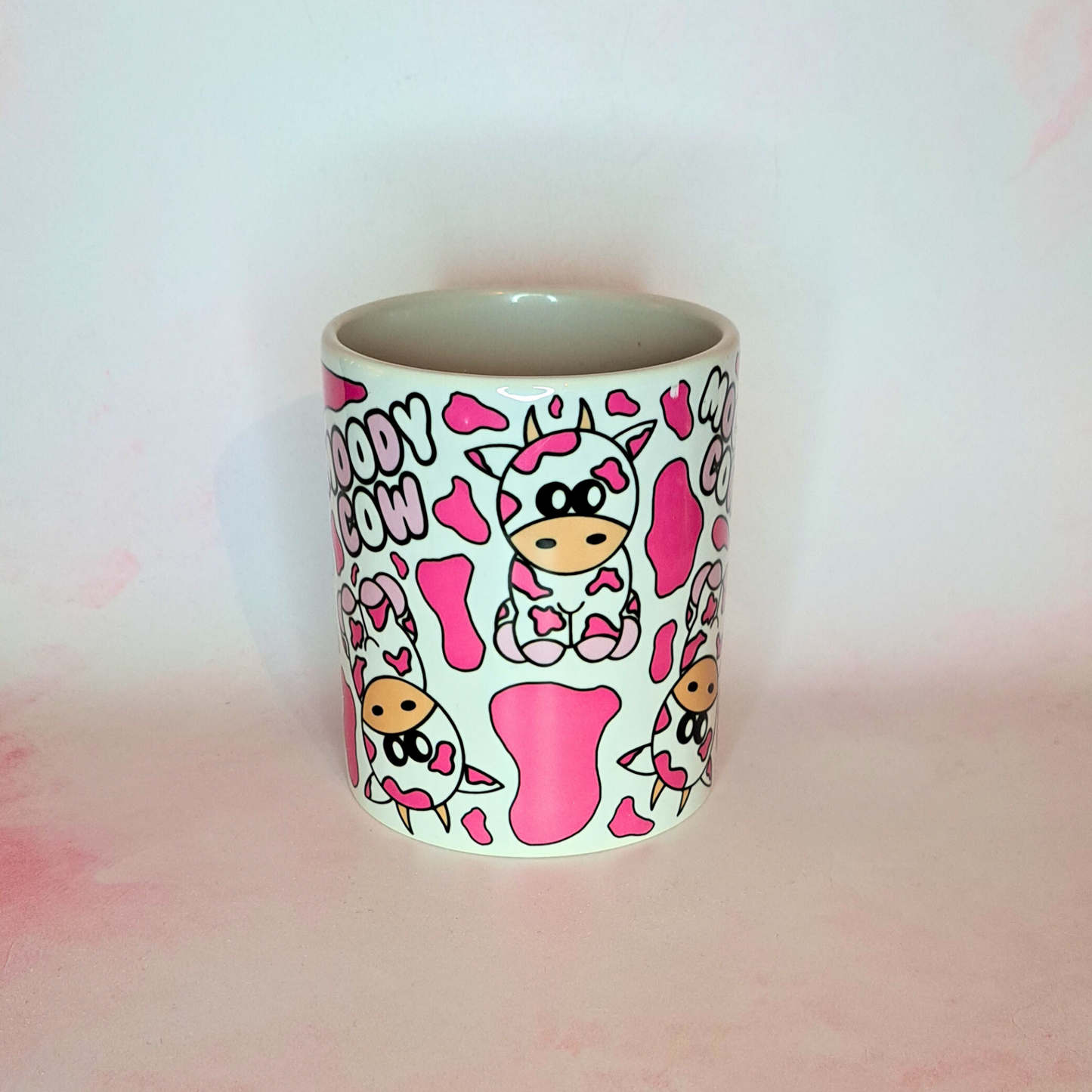 11oz Moody Cow Print Ceramic Mug