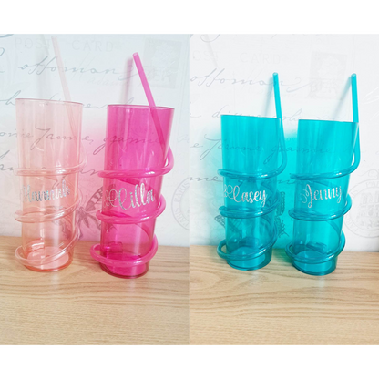 BULK ORDER BPA Free Plastic Crazy Straw Cup