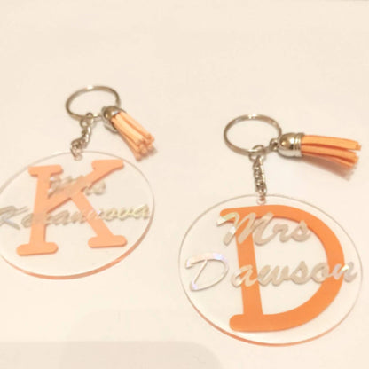 Personalised Acrylic Keyring