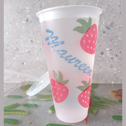 Colour Changing Strawberry 24oz Tumbler