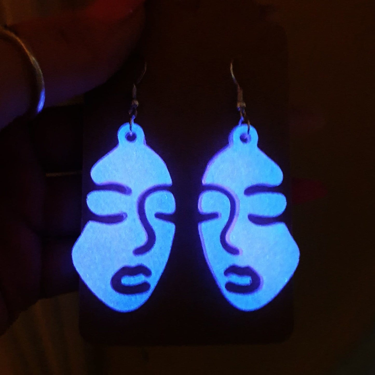 GLOW IN THE DARK Ladies Silhouette Earrings