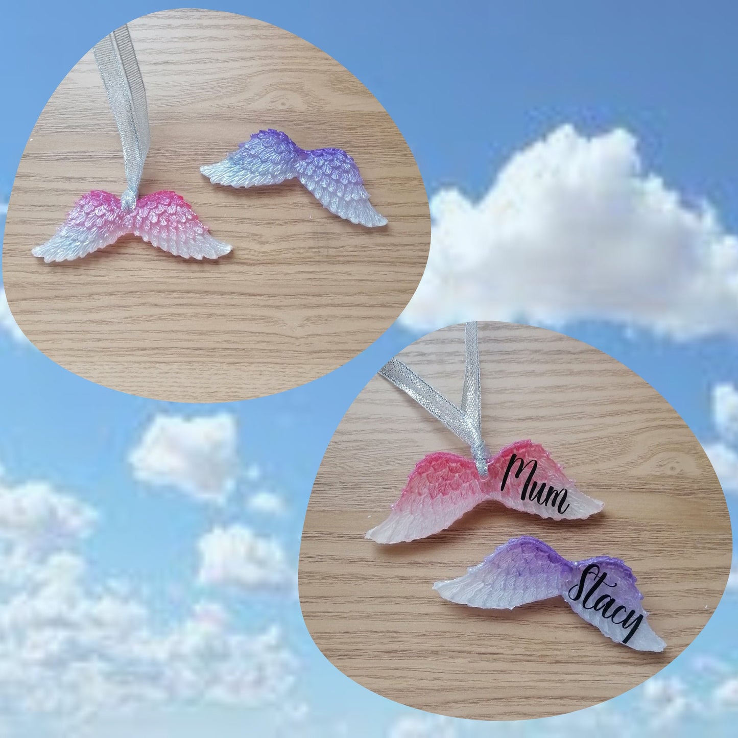 Ombre Angel Wings Decorative Keepsake