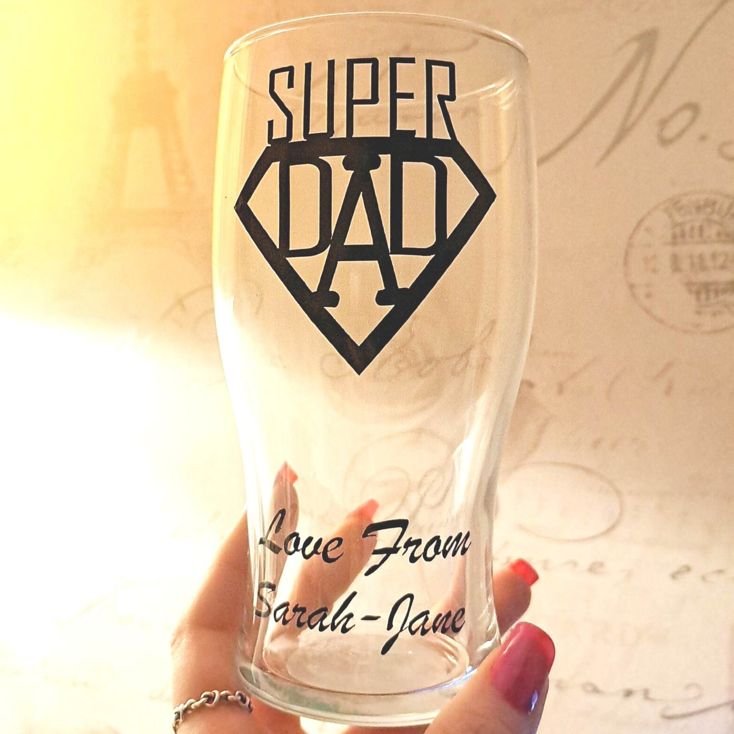 Super Dad Pint Glass