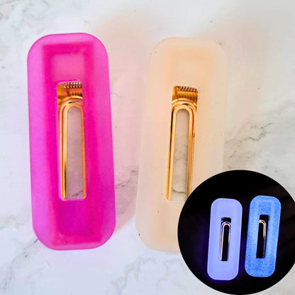 GLOW IN THE DARK Set of 2 Hair Clips