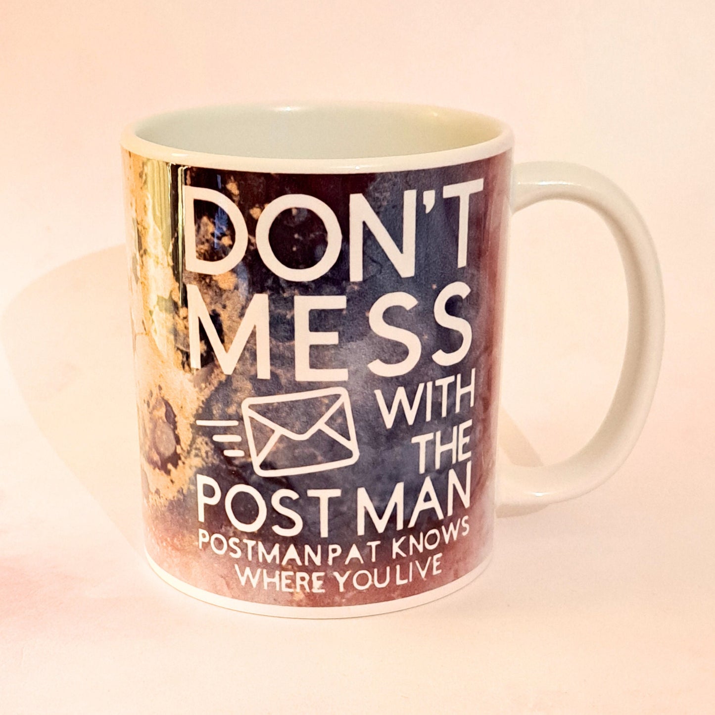 Postal Worker "Don't Mess With The Post Man / Woman" Marble Effect Mug