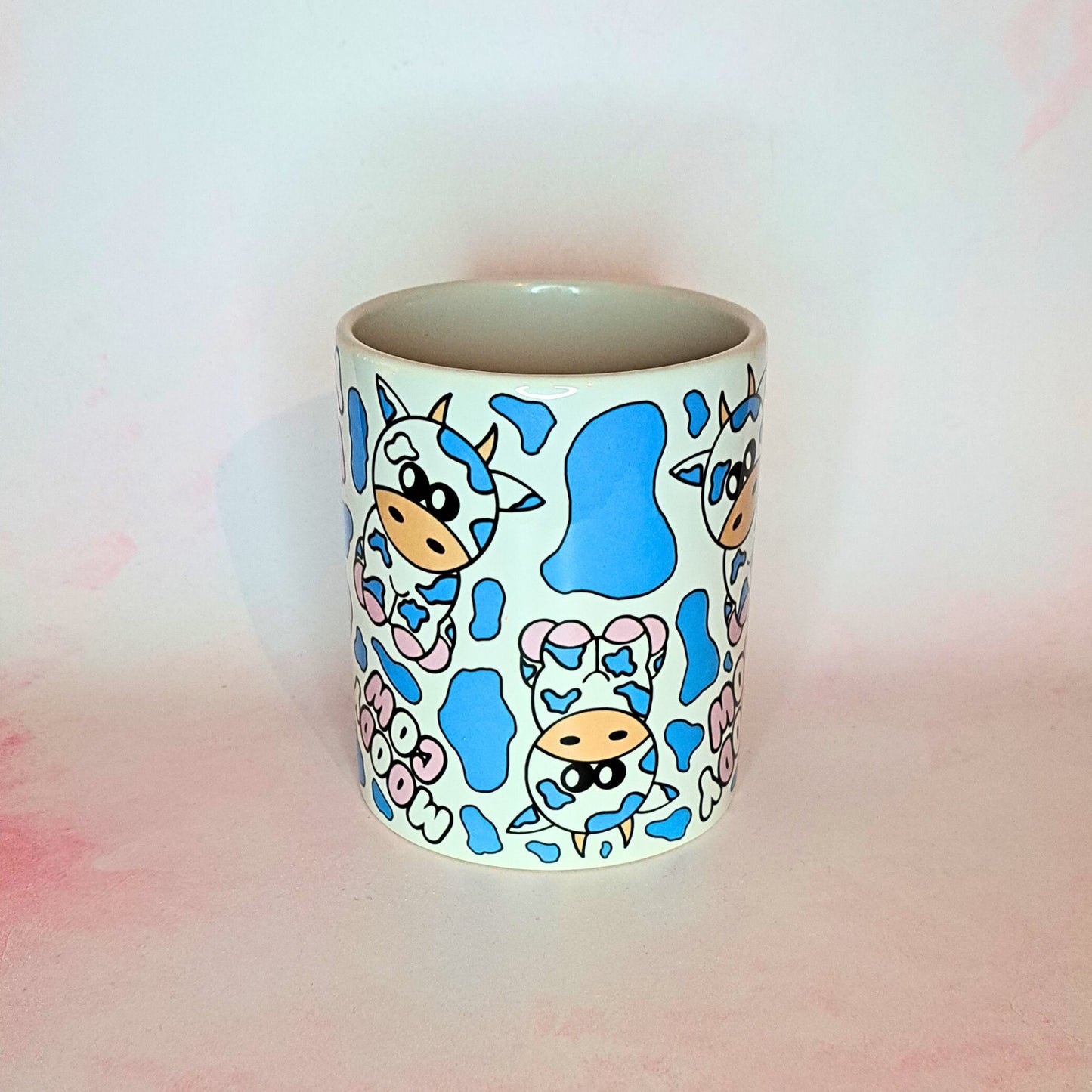 11oz Moody Cow Print Ceramic Mug