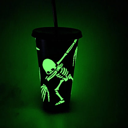 Dabbing Skeleton 24oz Tumbler (Glow in the Dark)