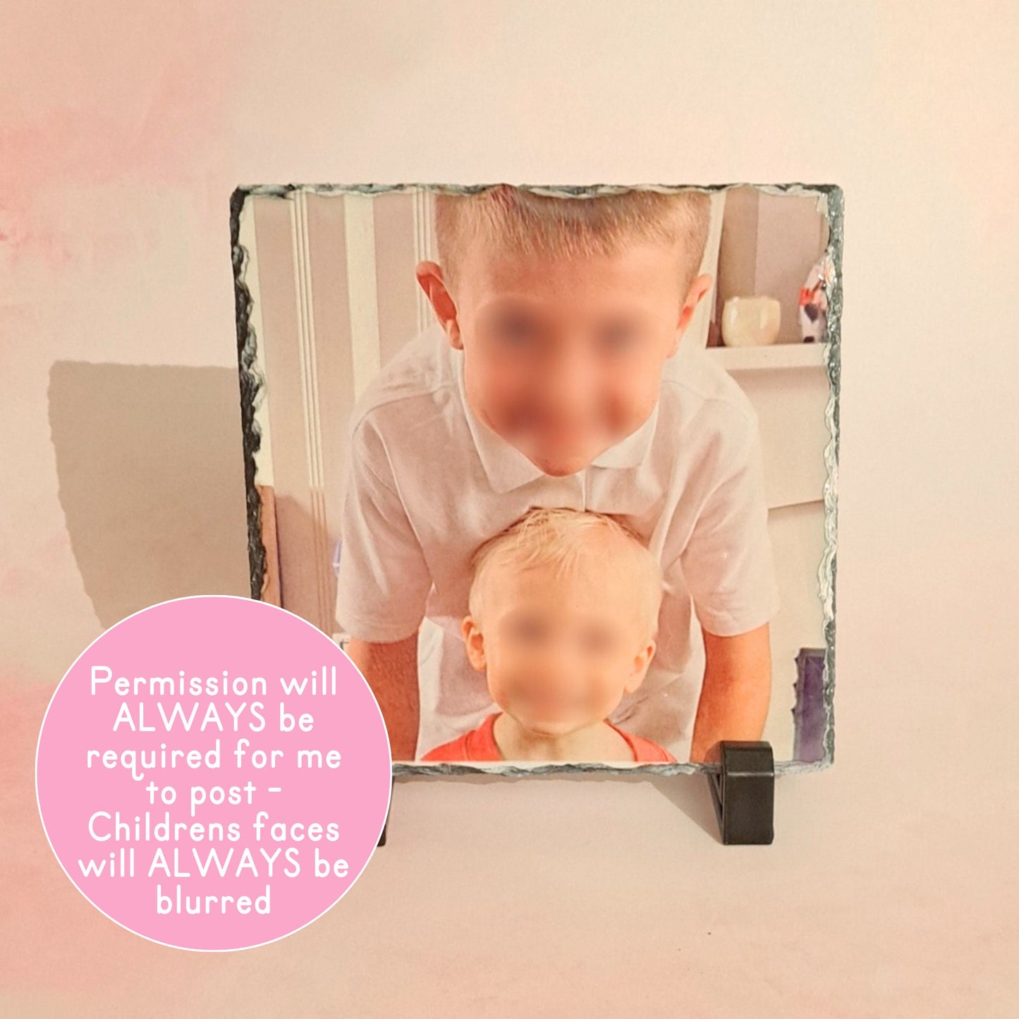 15CM Square Shaped Photo Slate