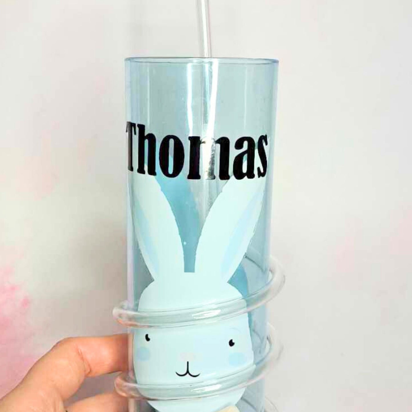 BPA Free Plastic Easter Crazy Straw Tumbler