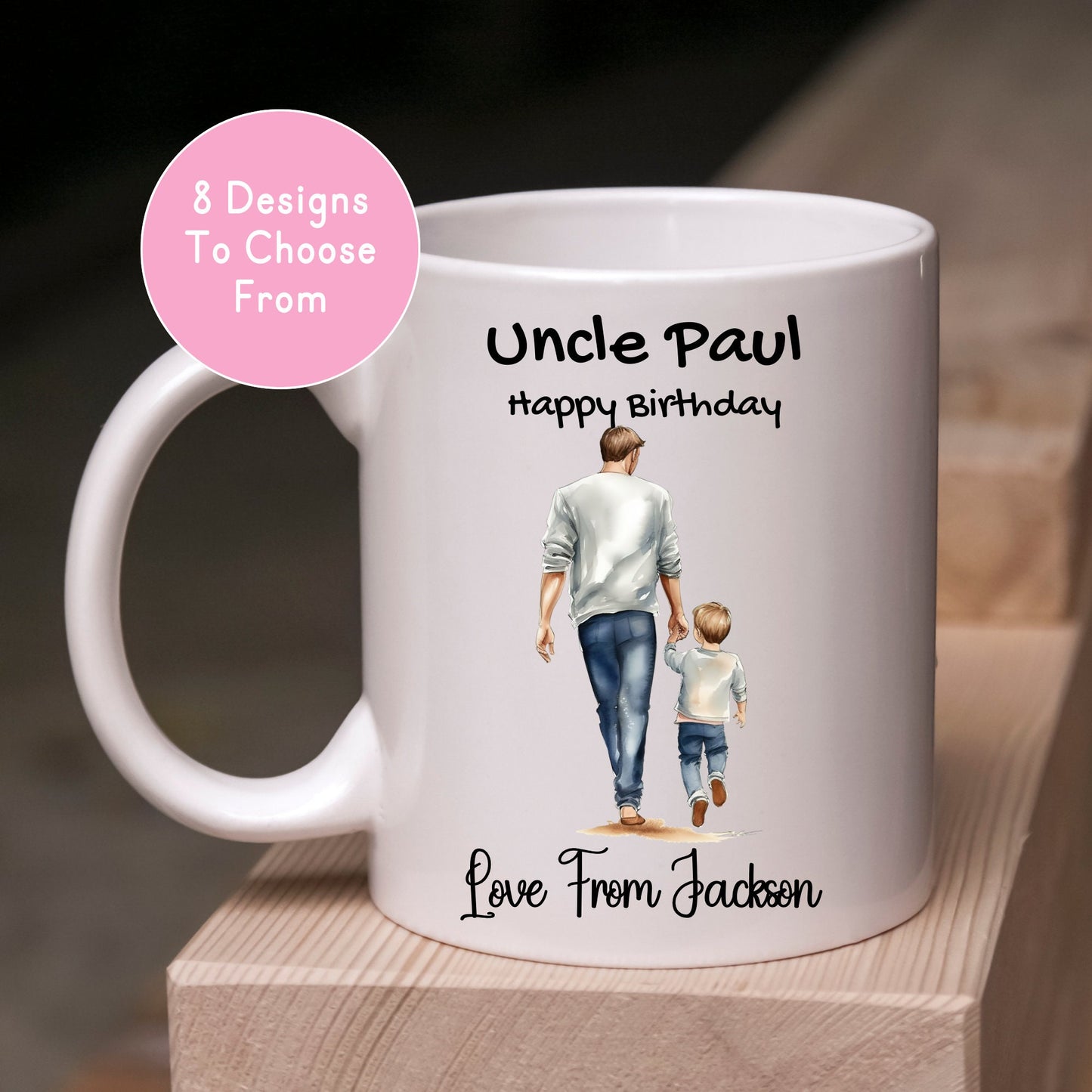 11oz Personalised Father Son Ceramic Mug