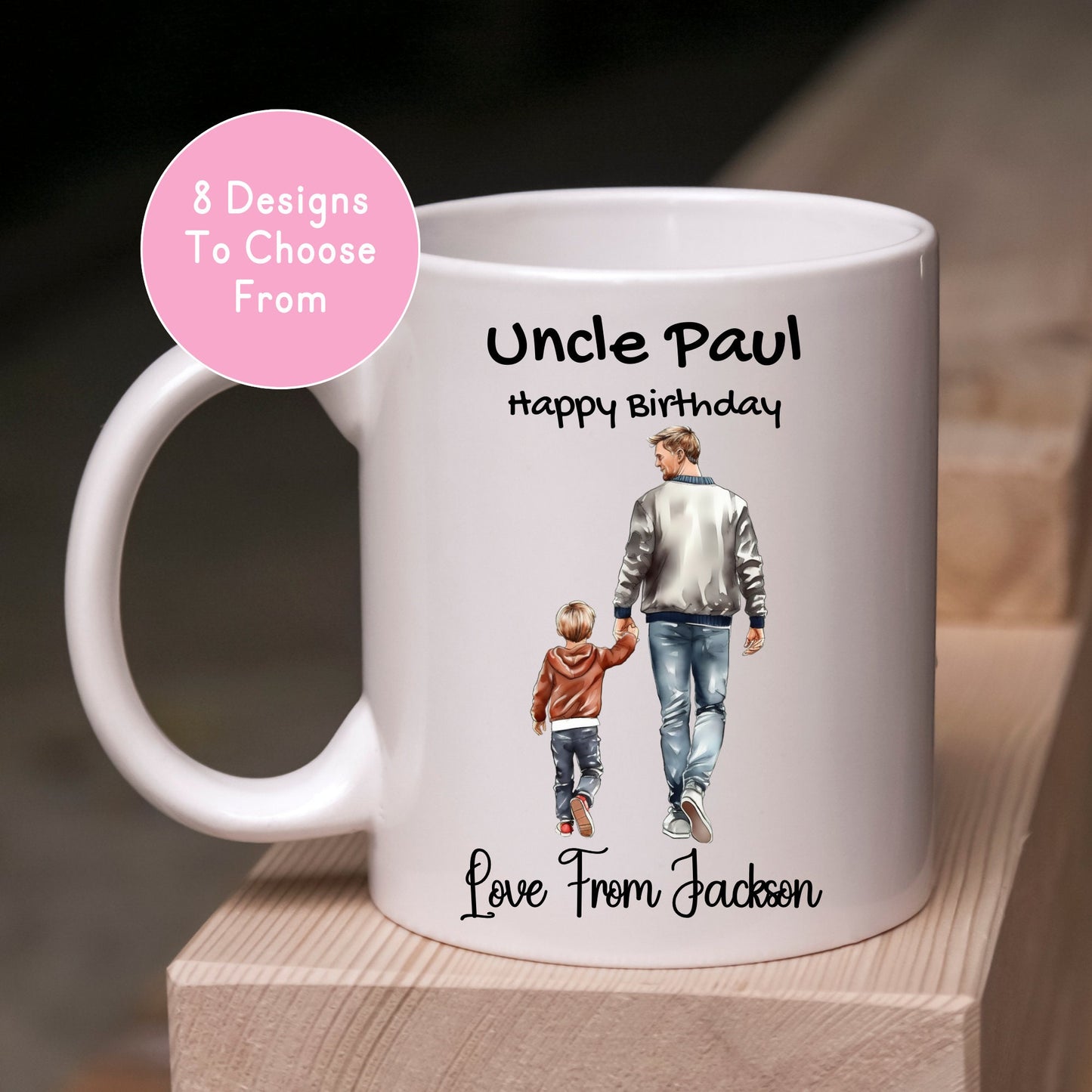 11oz Personalised Father Son Ceramic Mug