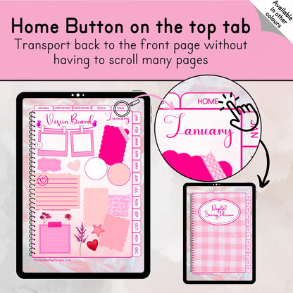 Pink Theme UNDATED Saving Planner