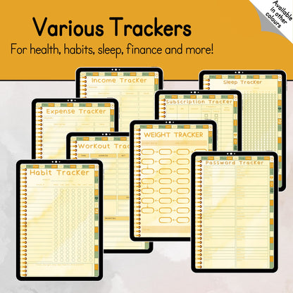 ADHD Sunflower Digital Planner