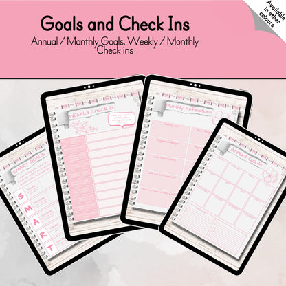 ADHD Cherry Blossom Digital Planner