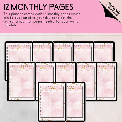 Pink And Gold Digital Appointment Planner