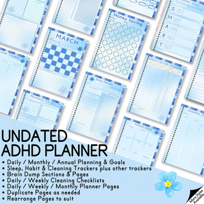 ADHD Forget Me Not Digital Planner