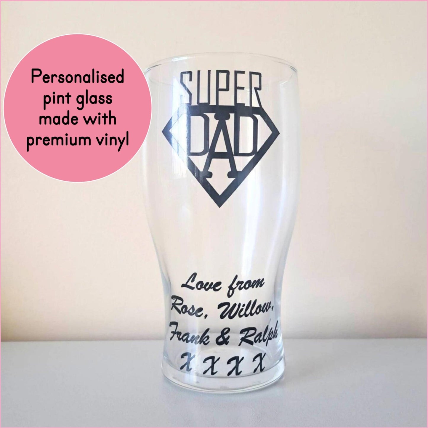 Super Dad Pint Glass