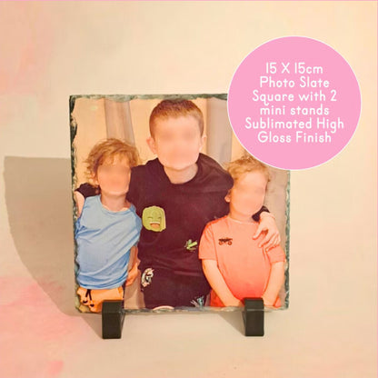 15CM Square Shaped Photo Slate