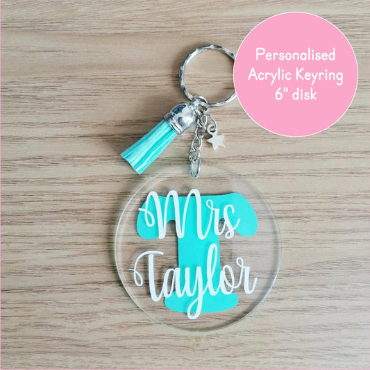 Personalised Acrylic Keyring