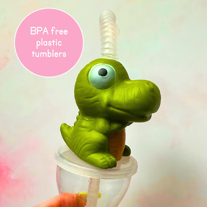 Autism Awareness BPA Free Plastic Dinosaur Bottle