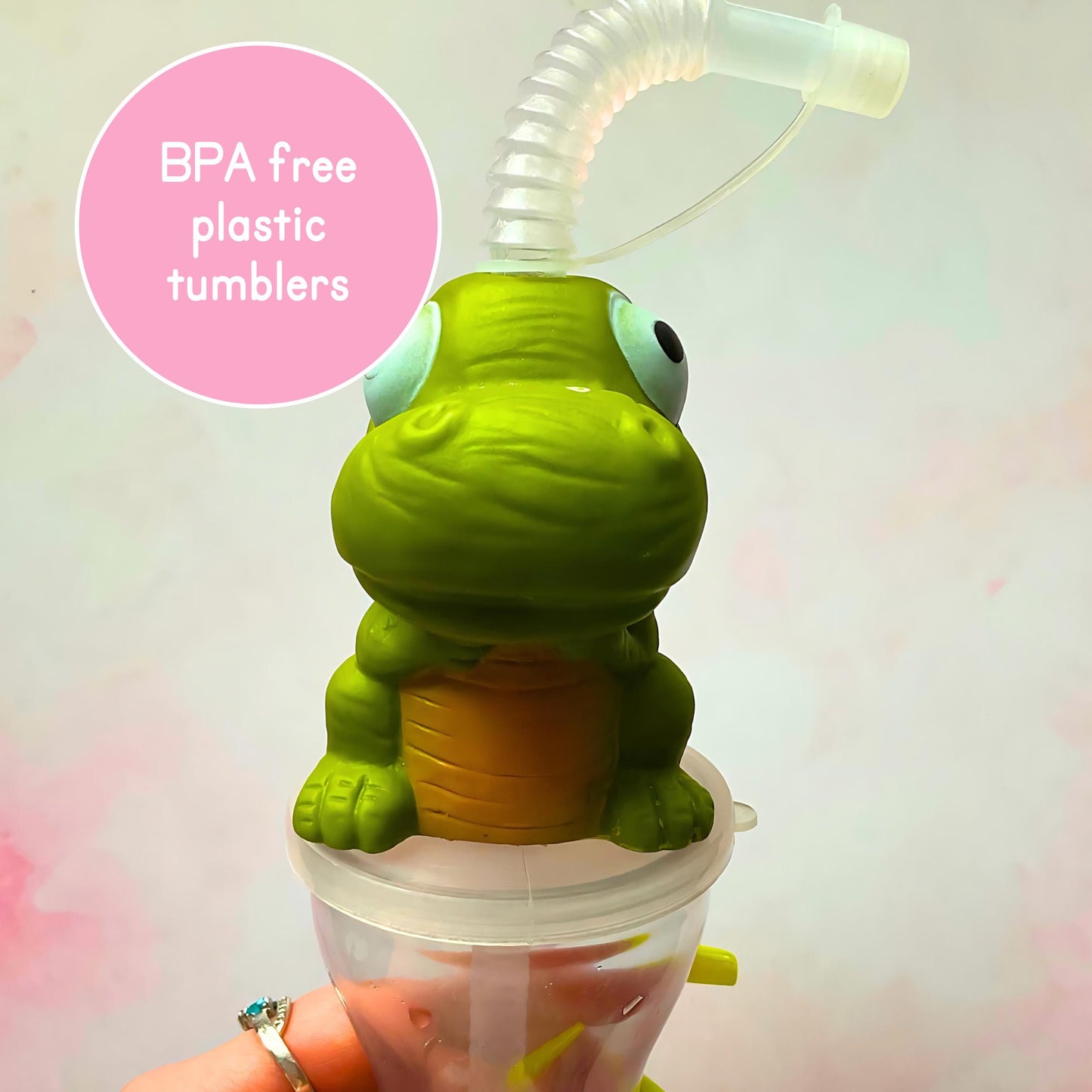 Autism Awareness BPA Free Plastic Dinosaur Bottle