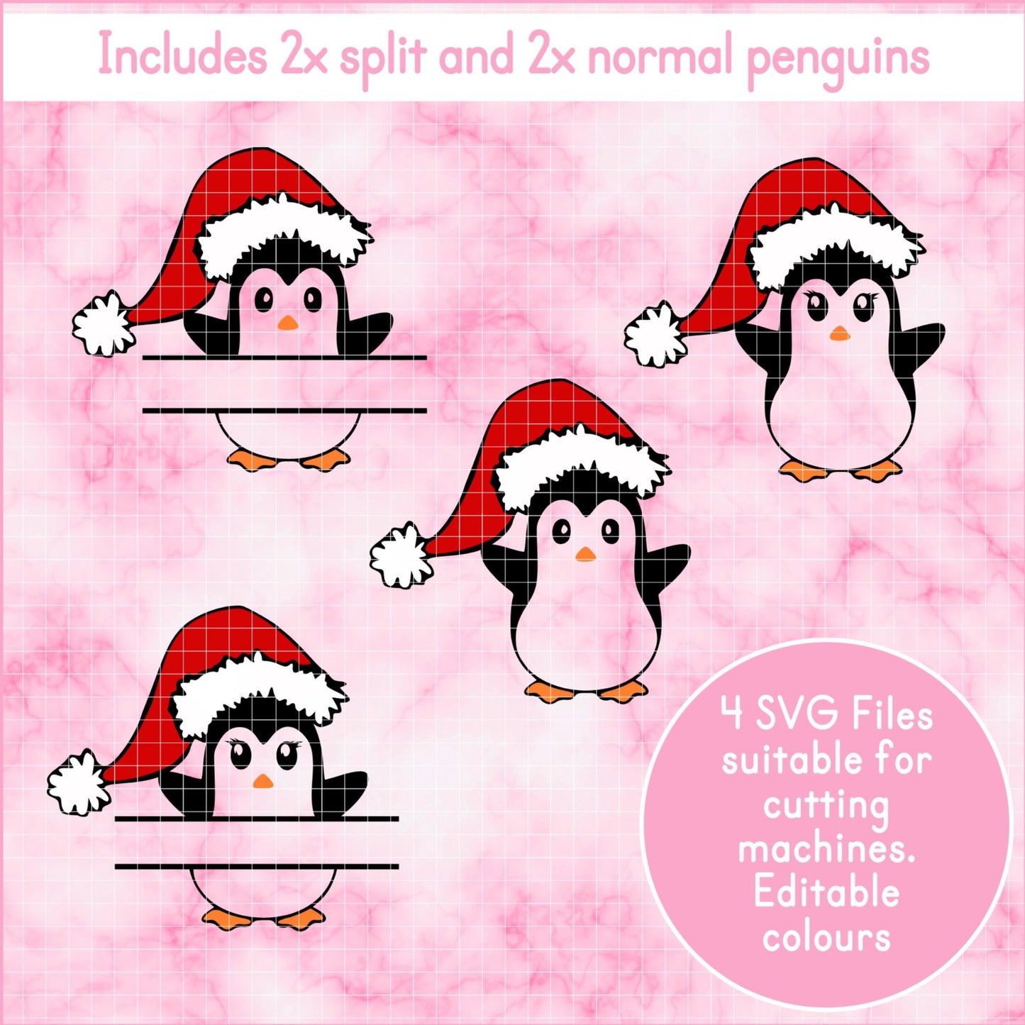 Christmas Penguin SVG Bundle