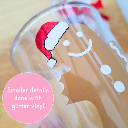 Personalised Christmas Hot Chocolate Glass Mug