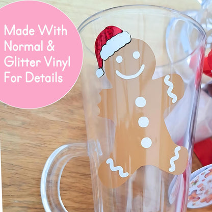 Personalised Christmas Hot Chocolate Glass Mug