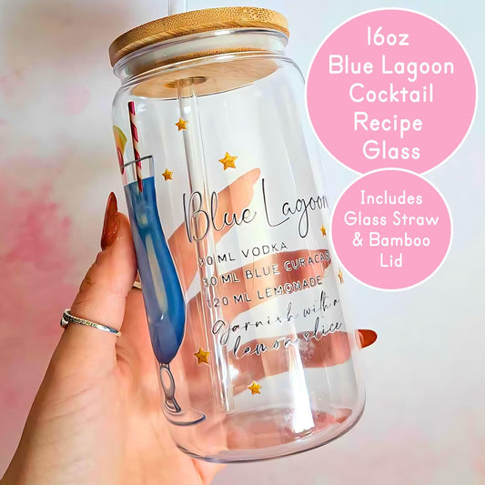 Blue Lagoon / 16oz Libby Glass #CCT