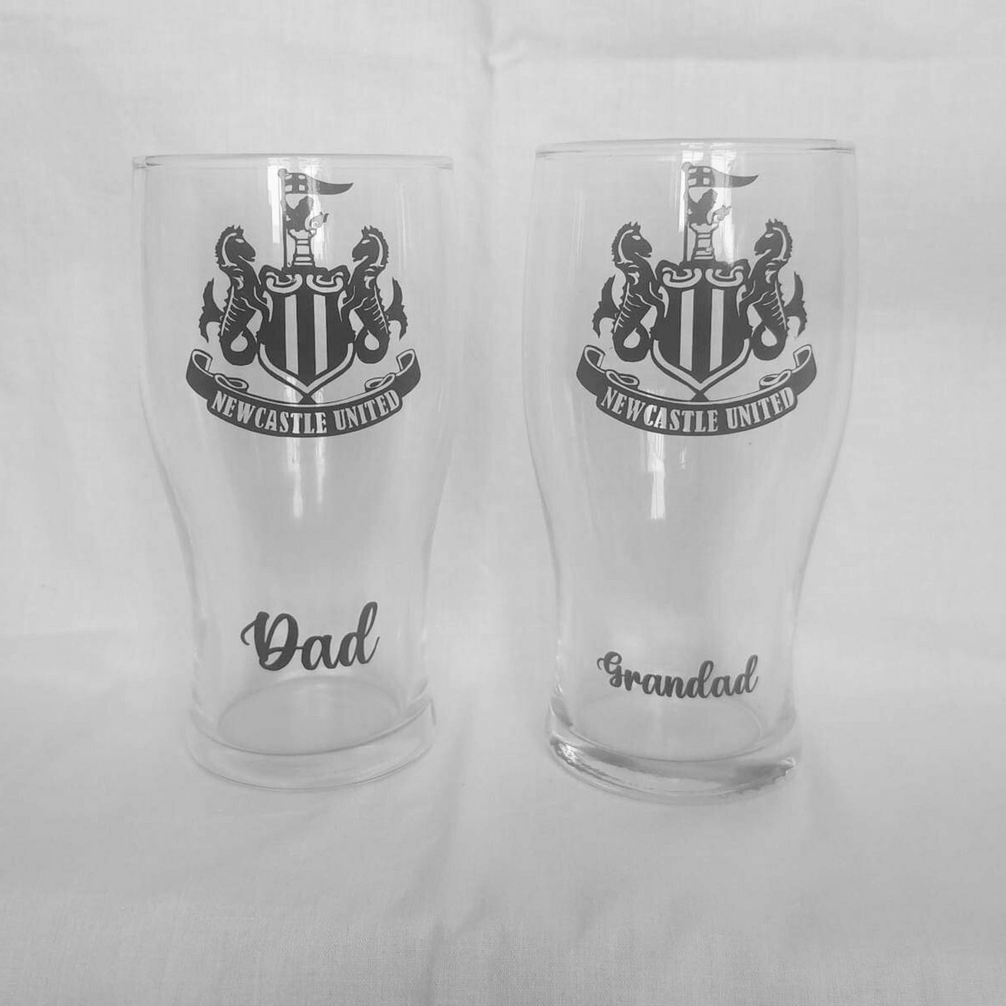 NUFC Football Pint Glass