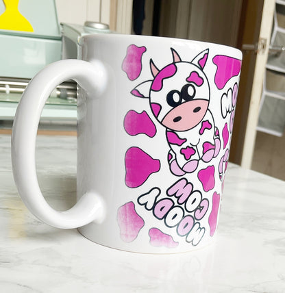 11oz Moody Cow Ceramic Mug *DEFECTIVE - SEE DESCRIPTION*