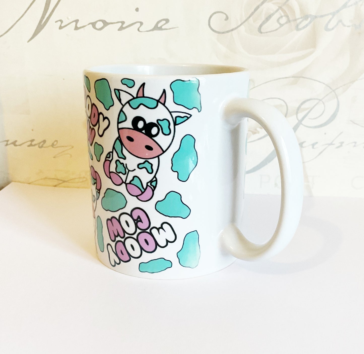 11oz Moody Cow Ceramic Mug *DEFECTIVE - SEE DESCRIPTION*