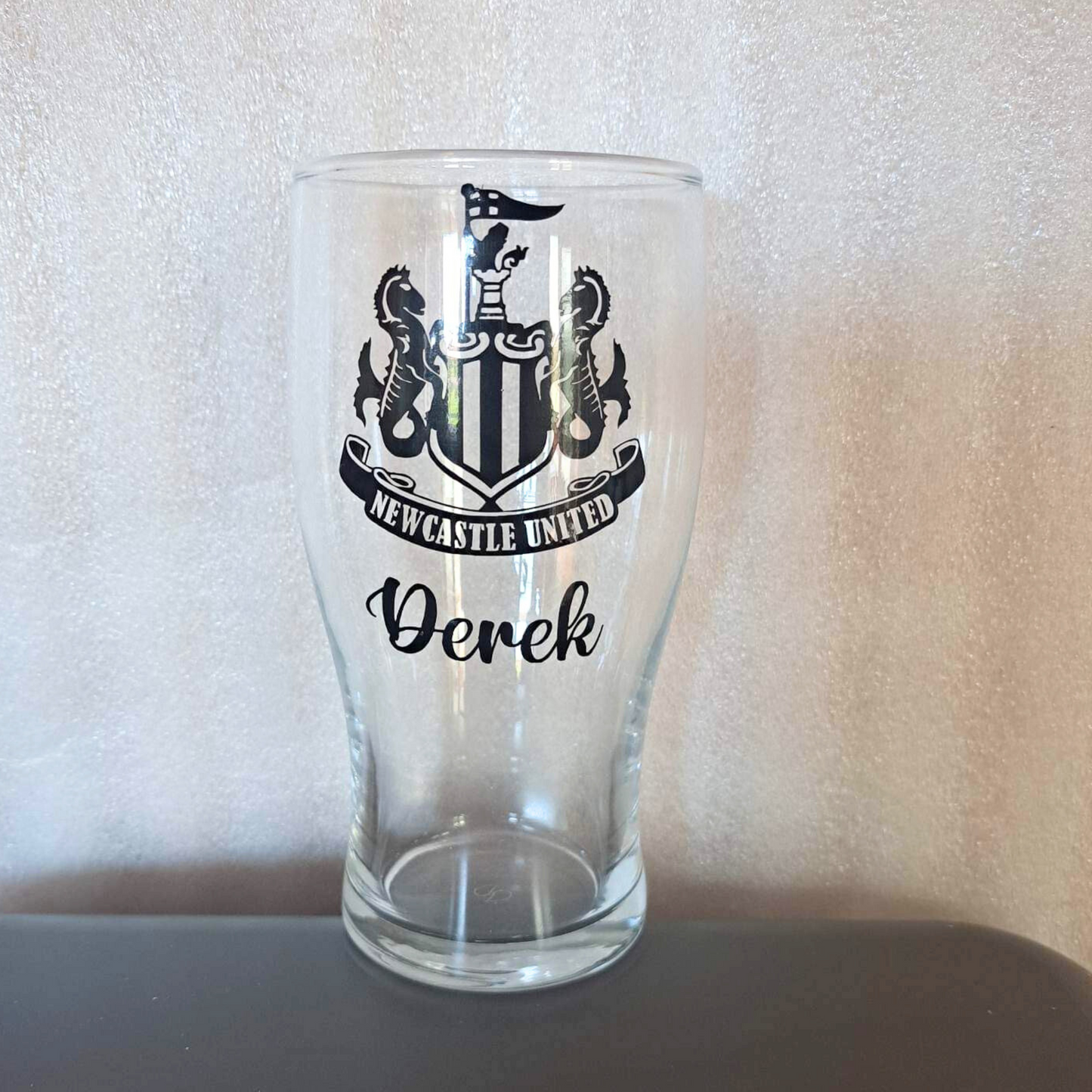 NUFC Football Pint Glass