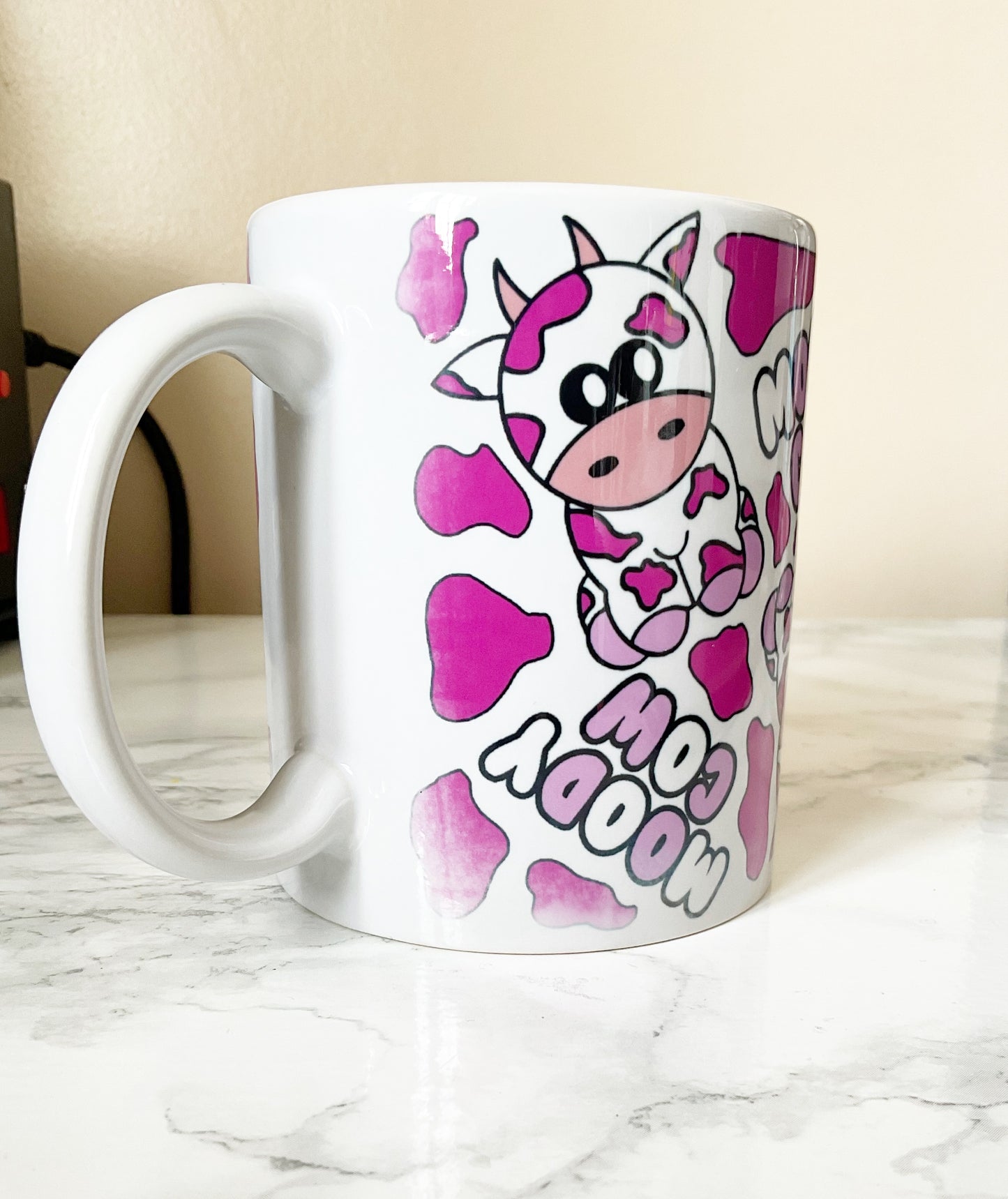 11oz Moody Cow Ceramic Mug *DEFECTIVE - SEE DESCRIPTION*