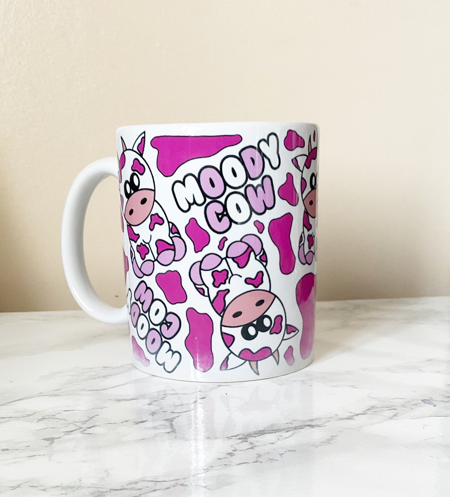 11oz Moody Cow Ceramic Mug *DEFECTIVE - SEE DESCRIPTION*