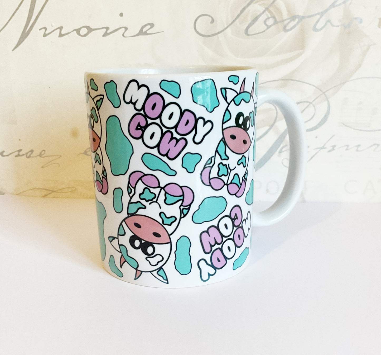 11oz Moody Cow Ceramic Mug *DEFECTIVE - SEE DESCRIPTION*