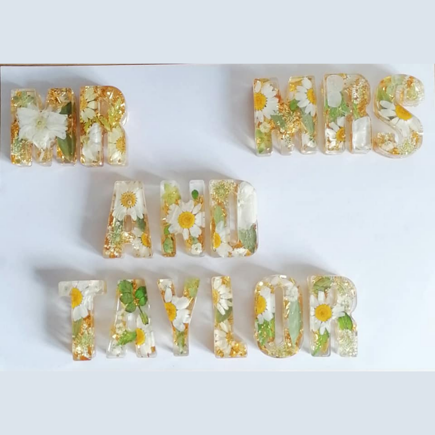 BULK ORDER Free Standing Floral Letters / 5cm